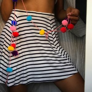 B&W striped skirt 🌈